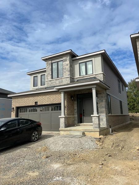 Brick and stone veneer, detached home
