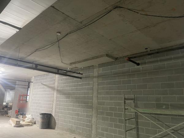 Interior block walls, commercial