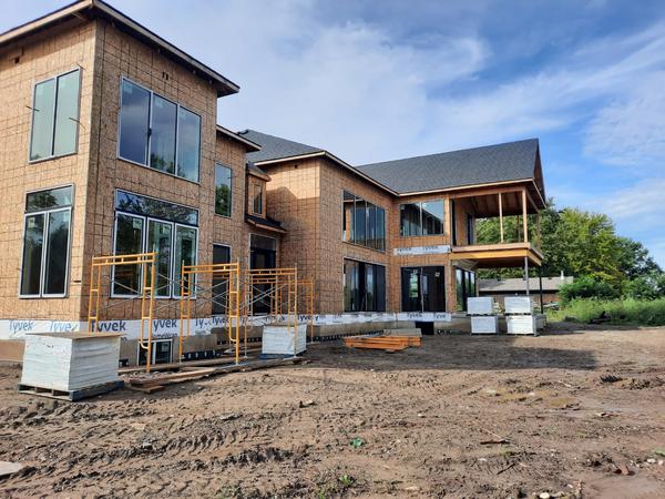 Wood framing, custom home